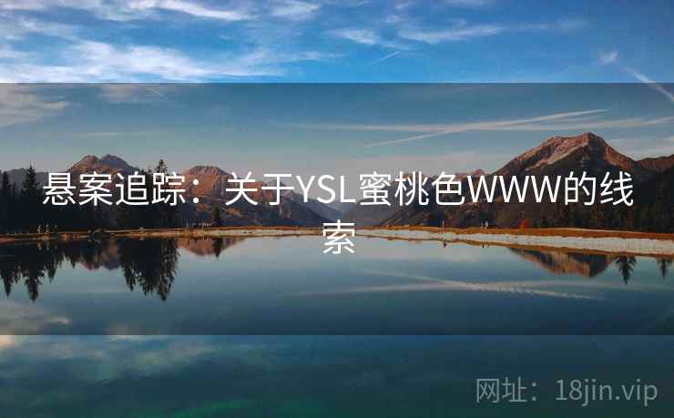 悬案追踪:关于YSL蜜桃色WWW的线索