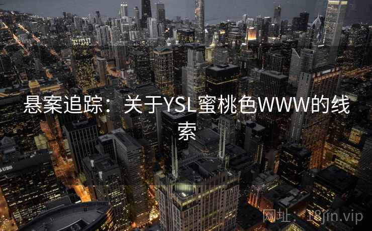 悬案追踪:关于YSL蜜桃色WWW的线索 悬案追踪:关于YSL蜜桃色WWW的线索