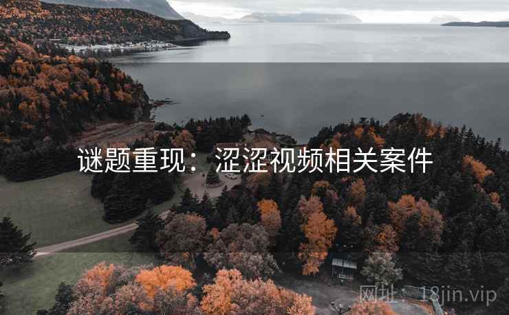 谜题重现:涩涩视频相关案件 谜题重现:涩涩视频相关案件